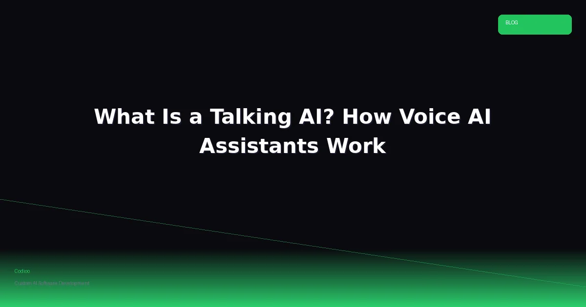 What Is a Talking AI? How Voice AI Assistants Work