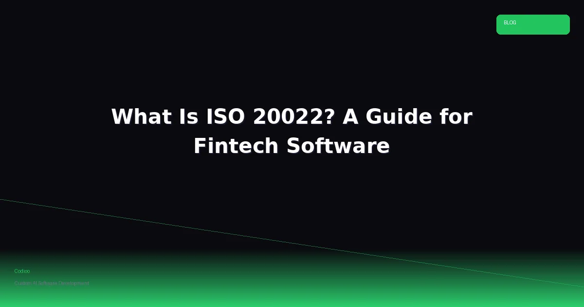 What Is ISO 20022? A Guide for Fintech Software