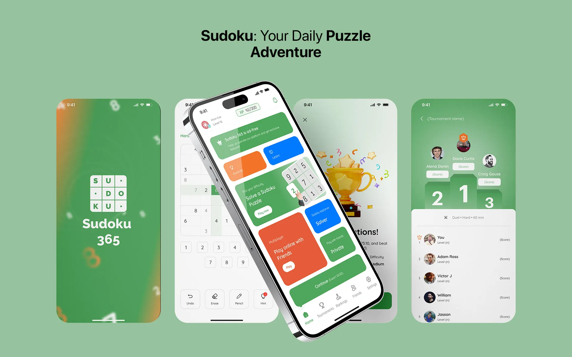 Sudoku: Competitive Multiplayer Mobile Game — ELO Ratings, Head-to-Head Challenges & Live Tournaments